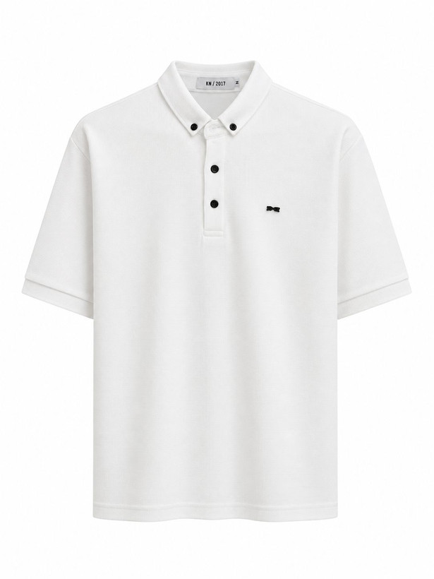 پلوشرت مردانه پارچه کنفی – یقه دکمهدار Men's polo shirt
