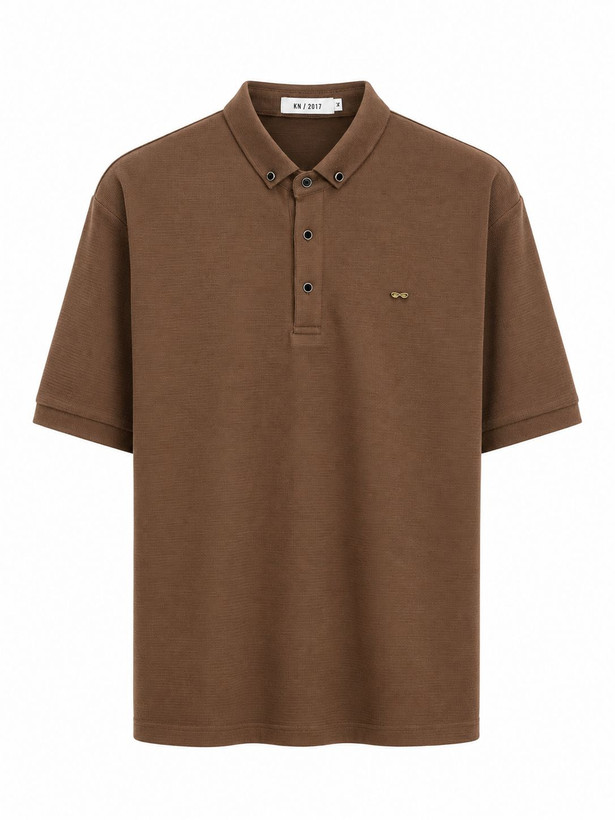 پلوشرت مردانه پارچه کنفی – یقه دکمهدار Men's polo shirt