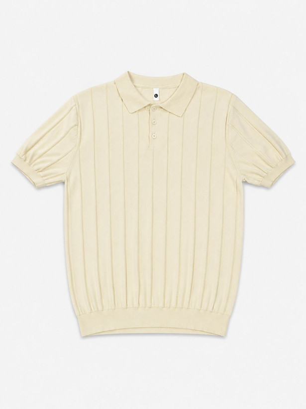 پلوشرت بافت وارداتی مردانه گرم بالا Woven polo shirt