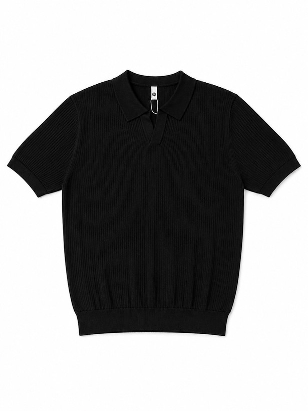 پلوشرت بافت وارداتی مردانه گرم بالا Woven polo shirt