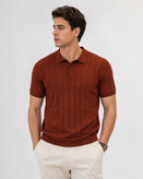 پلوشرت بافت وارداتی مردانه گرم بالا Woven polo shirt